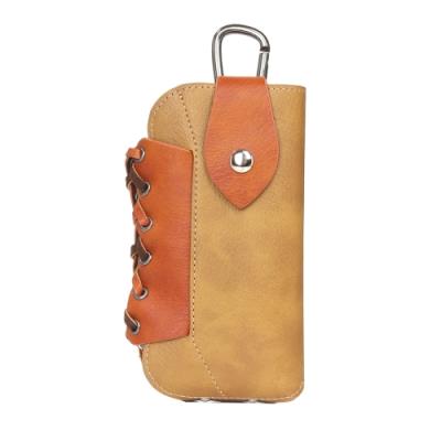 iPhone 6 Plus & 6s Plus Coque housse Cuir PU Khaki Bi-Color Pochette