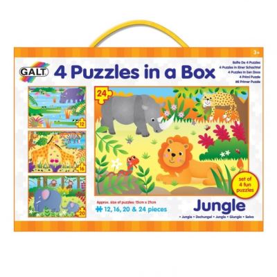 Galt puzzle 4-en-1 jungle 12-16-20-20-24 pièces