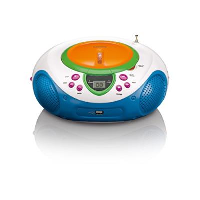 Lenco SCD-40 USB Enfants CD / lecteur MP3 avec radio FM, écran LCD, fonction de répétition, entrée auxiliaire