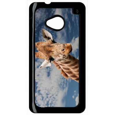Coque HTC m7 tete de giraffe mimi