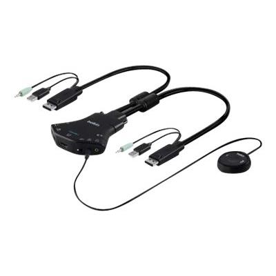 Belkin Secure Flip KVM Switch - KVM / audioschakelaar - 2 poorten - desktop