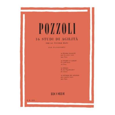 Partitions classique RICORDI POZZOLI E. - 16 STUDI DI AGILITA PER LE PICCOLE MANI - PIANO Piano