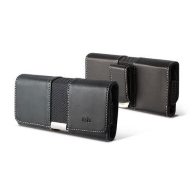 Ksix Mobile Tech XL - Cameratas voor mobiele telefoon - kunstleer - matzwart