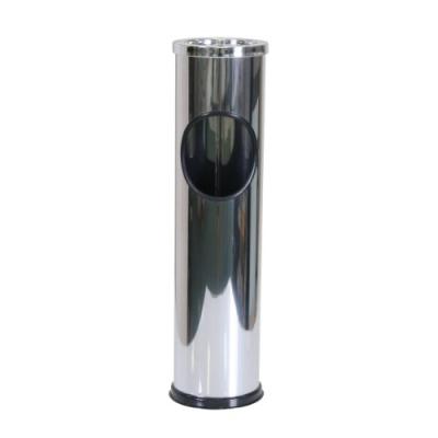 TOP HIT 251195 POUBELLE AVEC CENDRIER INOX