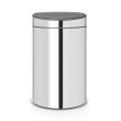 Poubelle Brabantia Touch Bin New Brilliant Steel 40 l Argent