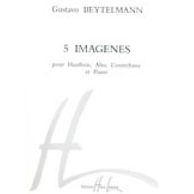 Partitions classique LEMOINE BEYTELMANN GUSTAVO - IMAGENES (5) - HAUTBOIS, ALTO, CONTREBASSE, PIANO Musique de chambre