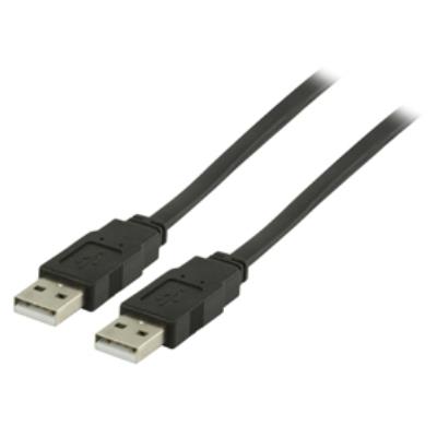 Câble plat usb 2.0 a mâle vers usb a mâle de 1,00 m valueline vlcp60005b10