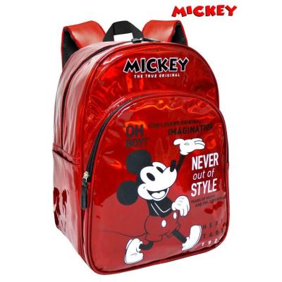 Mickey vintage Sac à dos Cartable métalissé 40x30