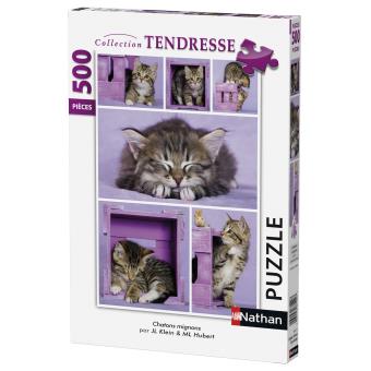 Puzzle 500 pièces Nathan Chatons mignons