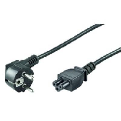Power cord cee 7 7 - c5 1.2m black h05vv-f3x0.75mm2 cu, male-female microconnect pe010812