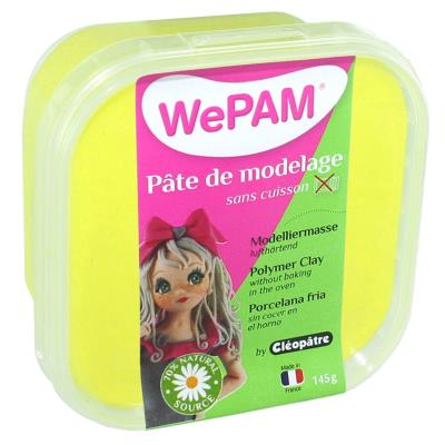 Porcelaine froide à modeler WePam 145 g - Jaune fluo - WePam