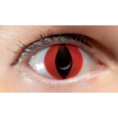 Générique Rouge Lentilles De Contact Oeil Reptile Taille Unique
