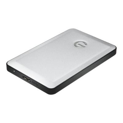 G-Technology G-DRIVE mobile USB GDRU3EA10001BDB - Vaste schijf - 1 TB - extern (draagbaar) - USB 3.0 - 7200 tpm -buffer: 8 MB - zilver