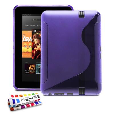 Coque Souple ORIGINALE Ultra Fine Violet , Le S, Premium de MUZZANO pour AMAZON KINDLE FIRE HD