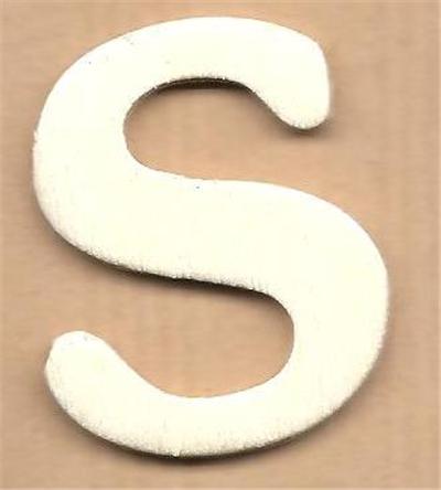Lettre en bois 4 cm S