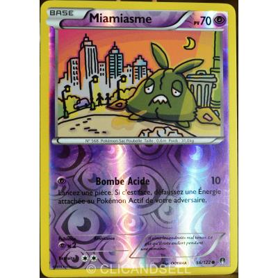 carte Pokémon 56/122 Miamiasme 70 PV - REVERSE XY - Rupture Turbo NEUF FR État correct - Pokémon reconditionné disponible sur Fnac