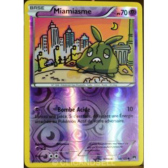56//122 NEUVE REVERSE MIAMIASME CARTE POKEMON RUPTURE TURBO