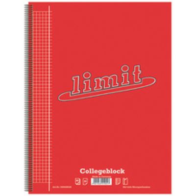 landr limit cahier, a4, quadrillé, 160 feuilles noir