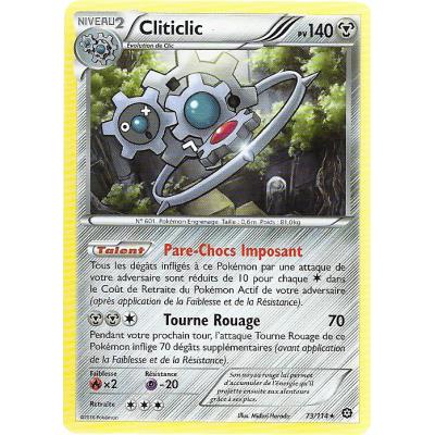 Acheter Carte Pokemon - XY11- Offensive vapeur - Cliticlic - PV 140 - 73/114 - Holo Rare - VF État correct - 16,00 € Carte Pokemon - XY11- Offensive vapeur - Cliticlic - PV 140 - 73/114 - Holo Rare - VF État correct - Asmodee reconditionné disponible sur Fnac