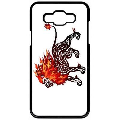 Coque samsung galaxy grand 3 lion en feu