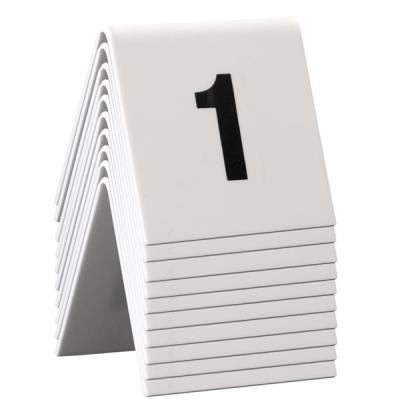 Numéros de table lot de 10: 1-10