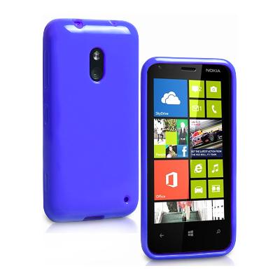 Coque Housse minigel bleu glossy Lumia 620 Nokia