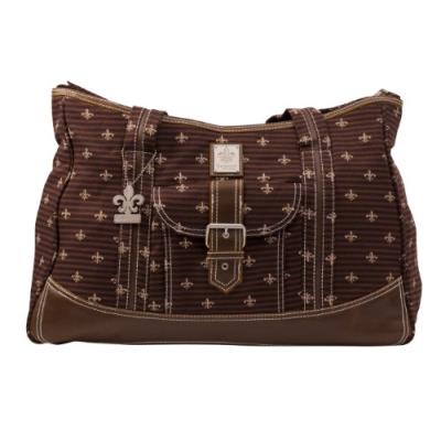 Kalencom - sac à langer - fleur de lys - chocolat