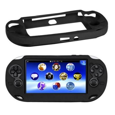 Housse étui protection silicone pour Sony ps vita PSvita - Anti choc / rayures - noir