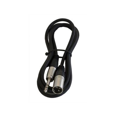 Câble audio symétrique XLR mâle / Jack 6,35 stéréo mâle JB SYSTEMS - XLRMJMST1.5M, longueur 1,50 mètre