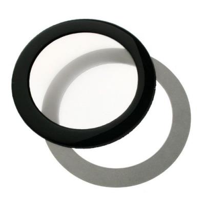 Demciflex ronde 80mm filtre à poussière - noir blanc 80mm round