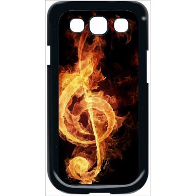 Coque samsung s3 clef de sol en feu