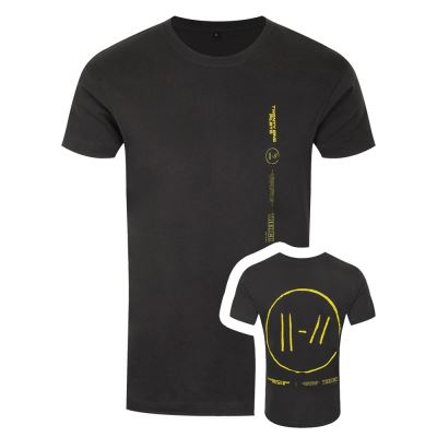 Twenty One Pilots T-Shirt Big Logo Homme Noir cendréL