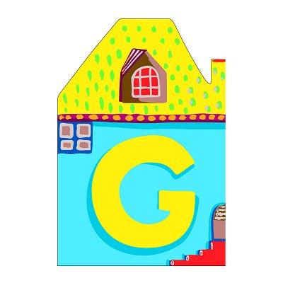 Djeco - Lettre petite maison en bois - G