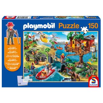 0€98 sur Puzzle 150 Pièces : Playmobil, La Maison dans l'Arbre, avec une  Figurine, Schmidt Spiele - Puzzle - Achat & prix