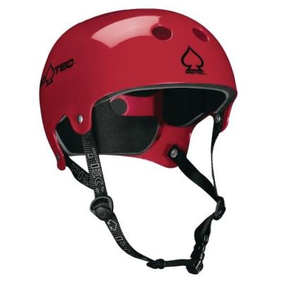 Pro-tec old school wake casque sports nautiques wakeboard gloss rouge xl