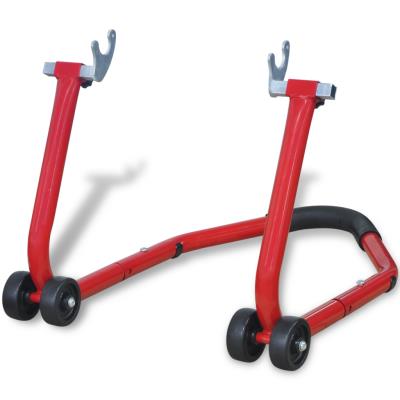 vidaXL Support arrière pour moto Rouge