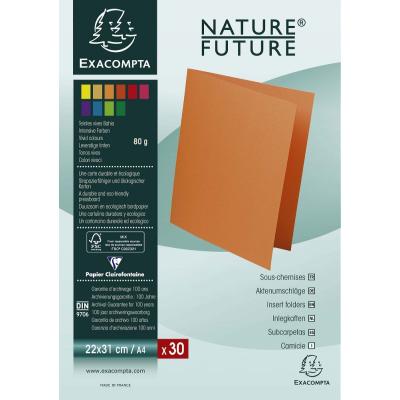 Paquet de 30 sous-chemise Nature Future® «BAHIA 80» Turquoise