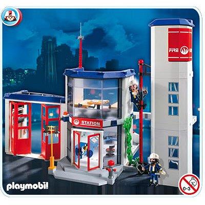 Playmobil 4819 : Caserne De Pompiers Playmobil