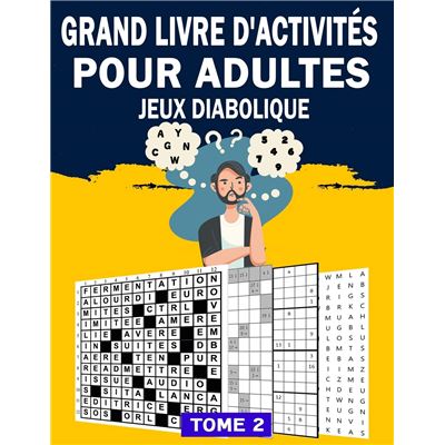 Grand Livre D'activités Pour Adultes Jeux Diabolique - Mots Croisé