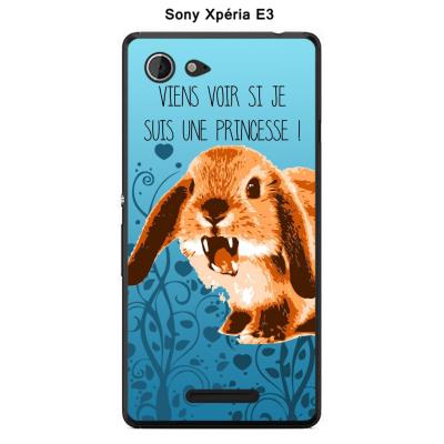 Coque Sony Xpéria E3 - Lapin Princesse