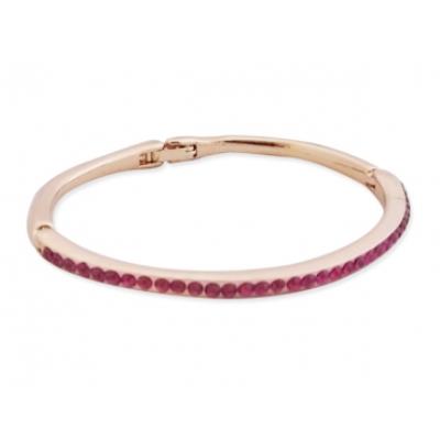 Bracelet très fin doré et strass magenta bijou fantaisie pas cher