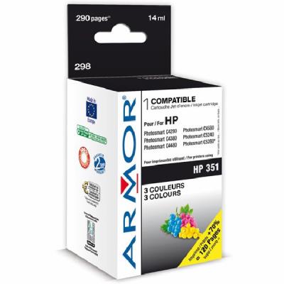 Armor 298 - kleur (cyaan, magenta, geel) - inktcartridge (alternative for: HP 351)