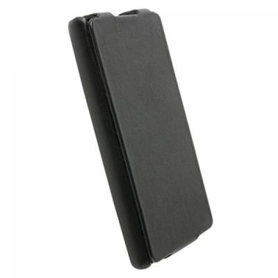 Krusell SlimCover - Beschermende bedekking voor mobiele telefoon - leer - zwart - voor Sony XPERIA acro S