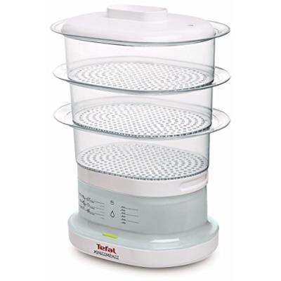 Tefal - vc1301 - cuiseur vapeur électrique, 650 watts, transparent / blanc