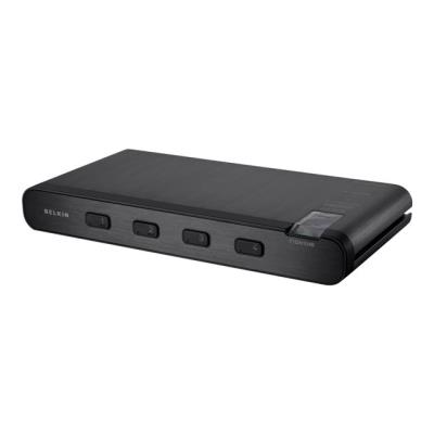 Belkin Advanced Secure DVI-I KVM Switch - KVM / audioschakelaar - 4 poorten - desktop - B2B