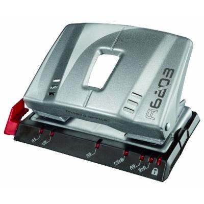 Maped locher advanced a6303, stanzleistung: 30 blatt, silberaus metall, mit anschlagschiene, lochung: 80 mm, blatt-anti-blockier