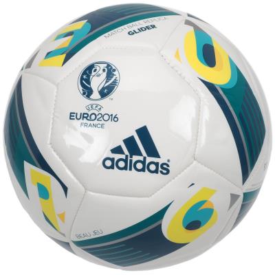 Ballon football loisir adidas performance euro 16 glider blanc 77342 - taille : unique