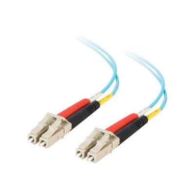 C2G LC-LC 10Gb 50/125 OM3 Duplex Multimode PVC Fiber Optic Cable (LSZH) - netwerkkabel - 15 m - aqua