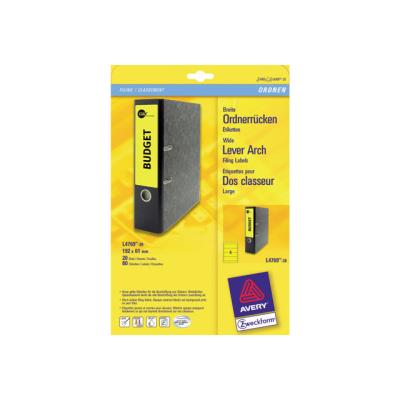 Avery L4769 - labels bestandmappen - 400 stuks