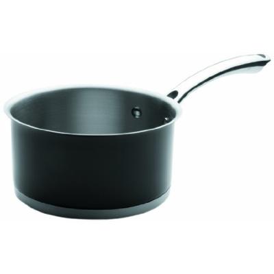 lacor 44216 casserole compatible tous feux inox 18/10 noir 16 cm